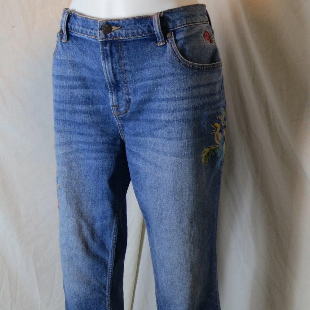 JOhnny Was cropped boyfriend Jean